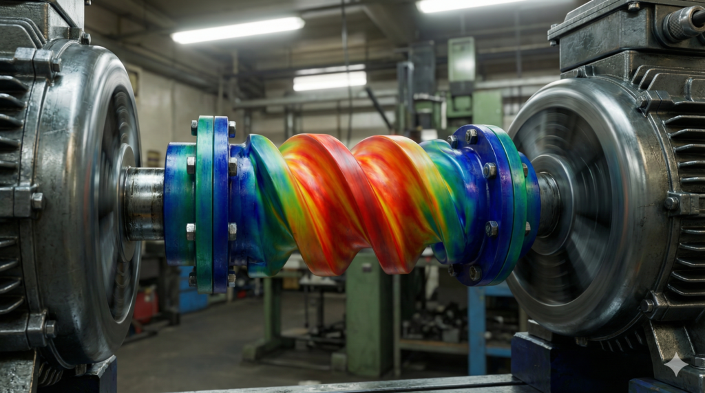 비틀림 응력 색깔 표시