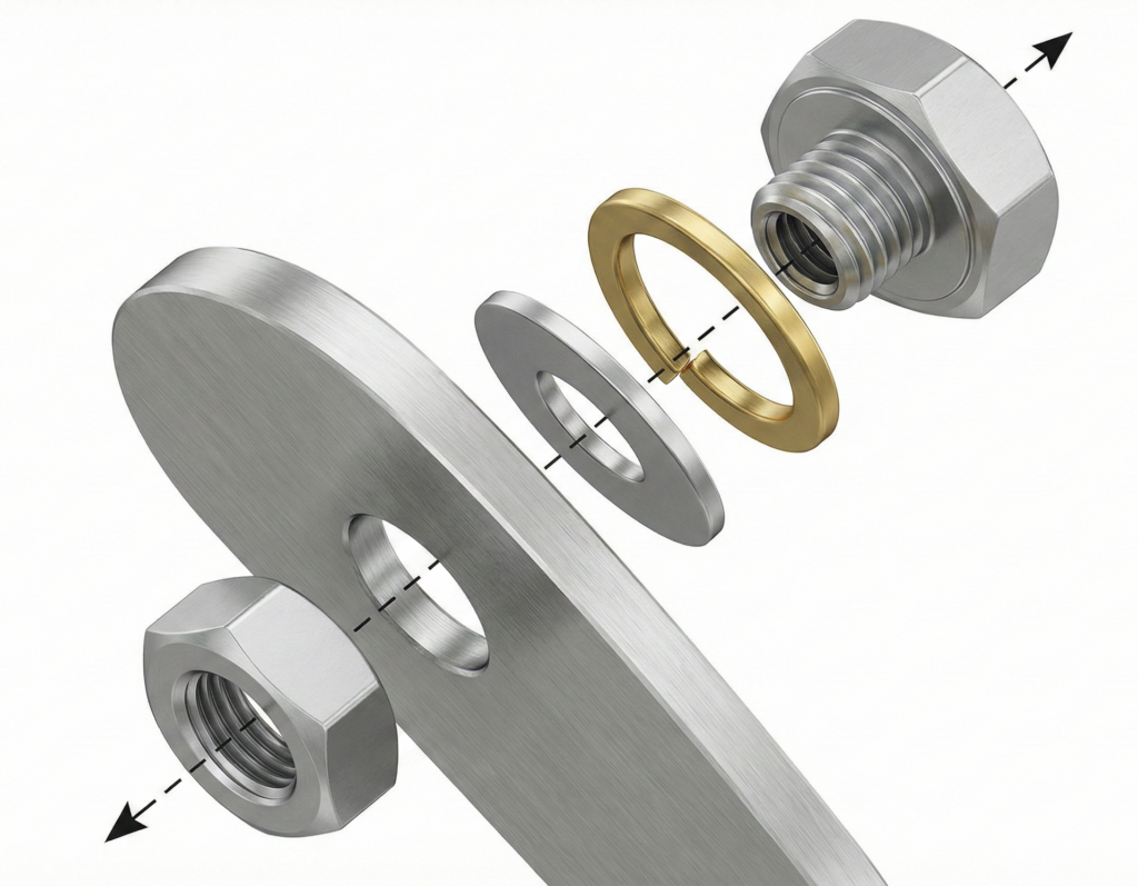 스프링와셔 조립순서