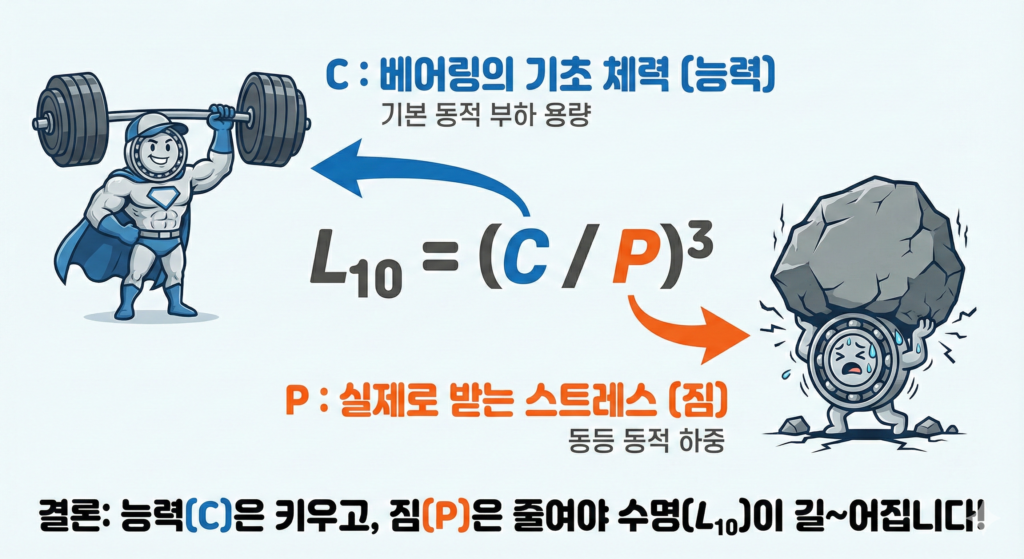 베어링 수명계산 공식