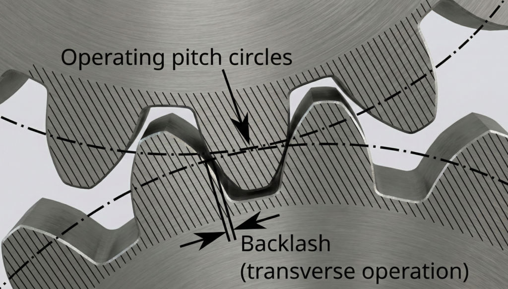 백래시 도면표기