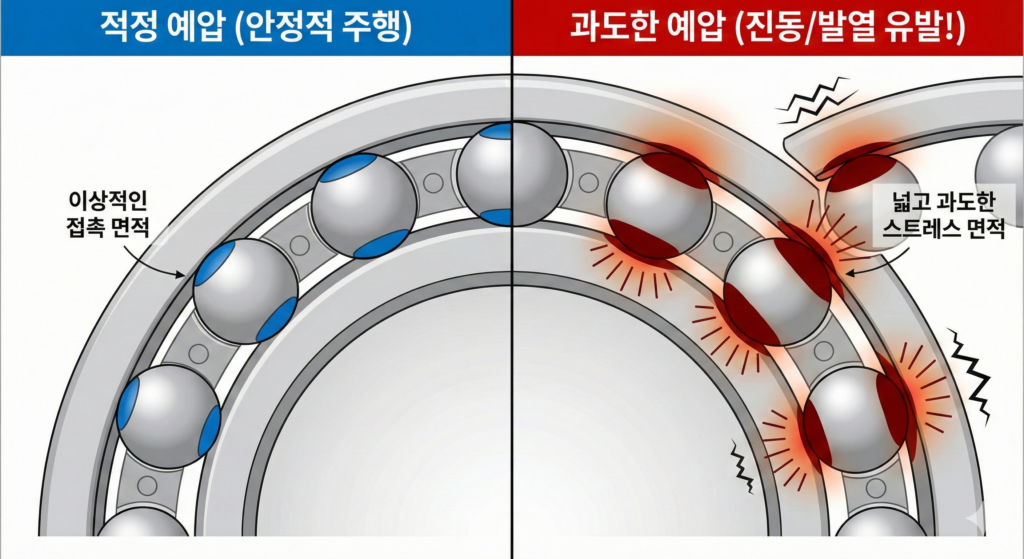 베어링 예압 예시
