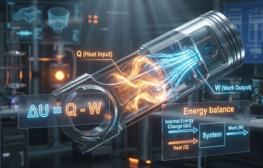 3D cutaway render of a complex centrifugal pump as a control volume. 