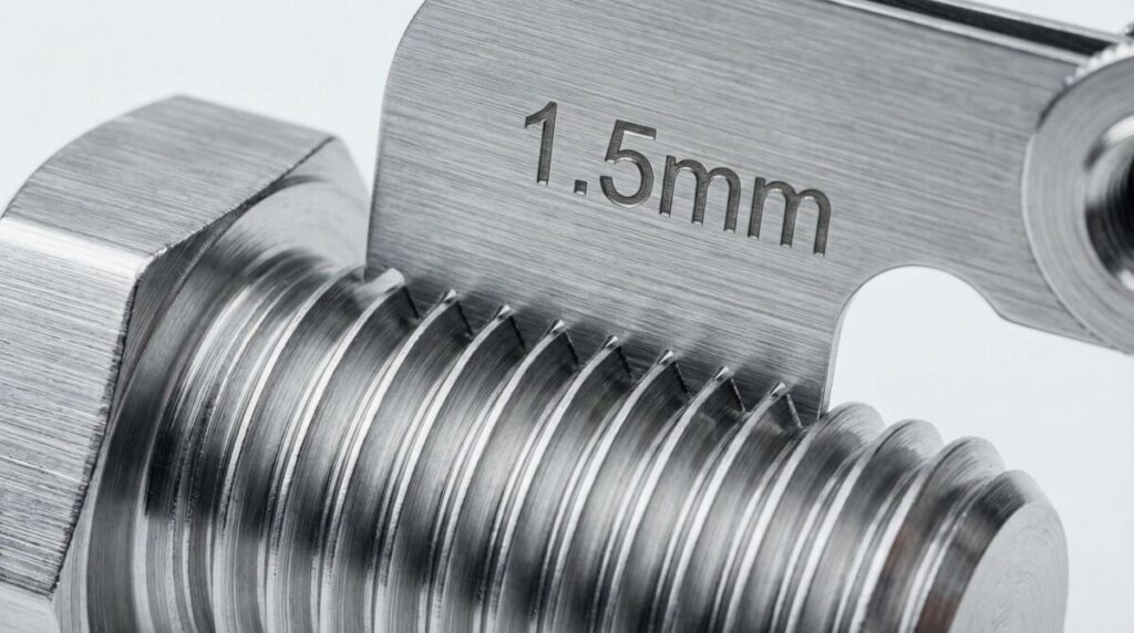 피치게이지 측정확인법