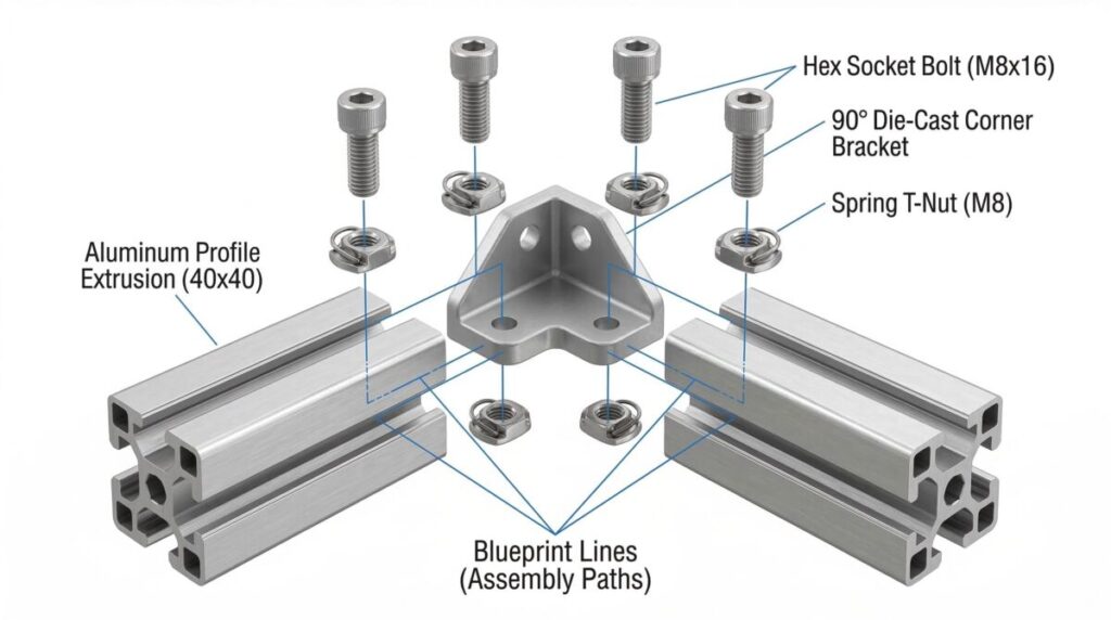 프로파일 코너브라켓