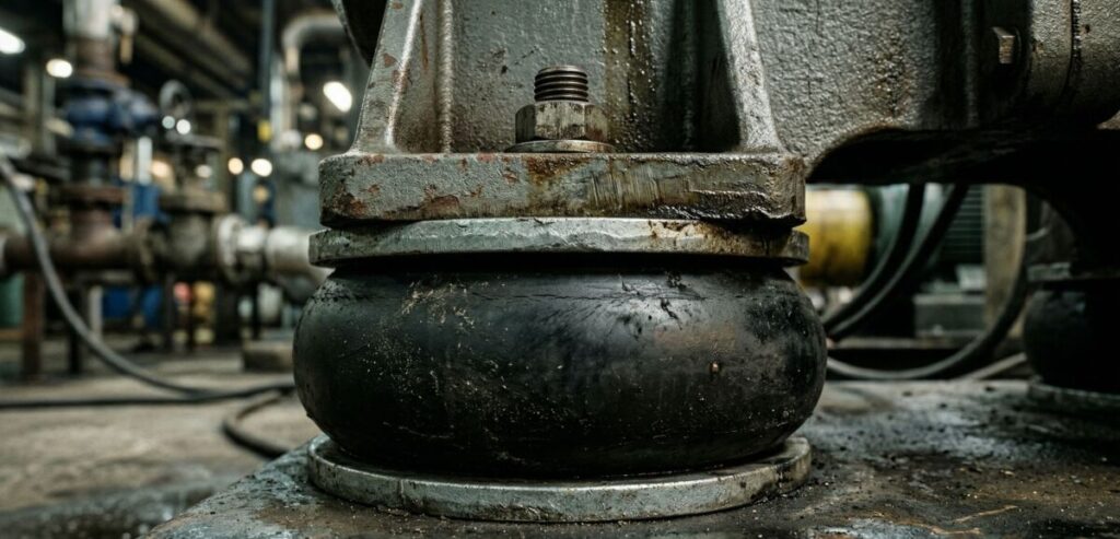 방진 고무 설치