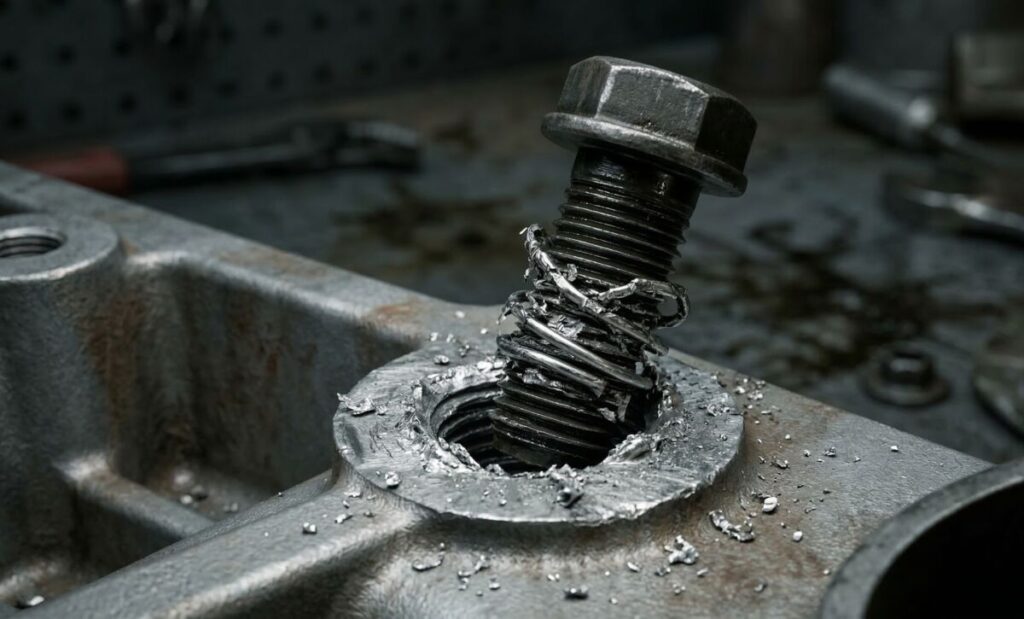 나사산 뭉개진 사진