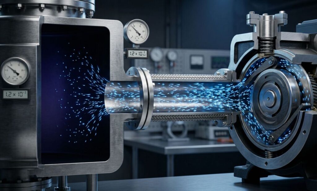 진공펌프 흐름 렌더링