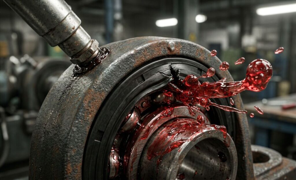 구리스 압력에 터지는 씰링