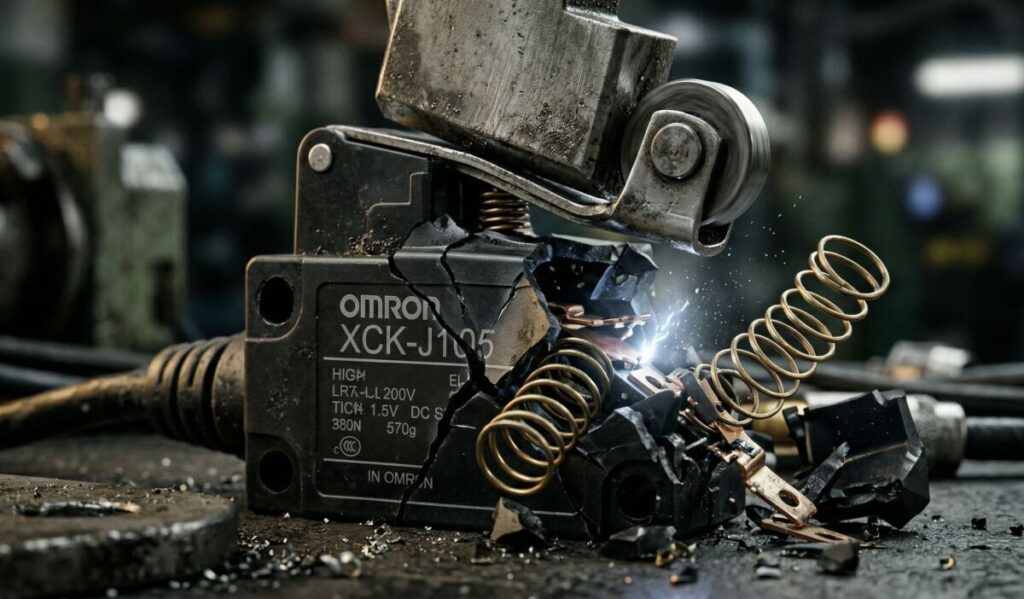 파손된 리미트센서